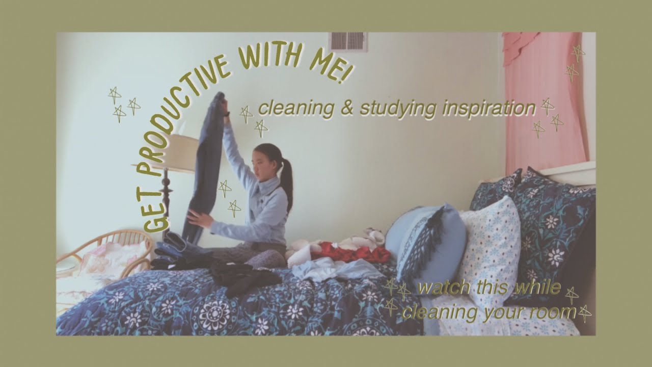 get productive with me //decluttering & studying