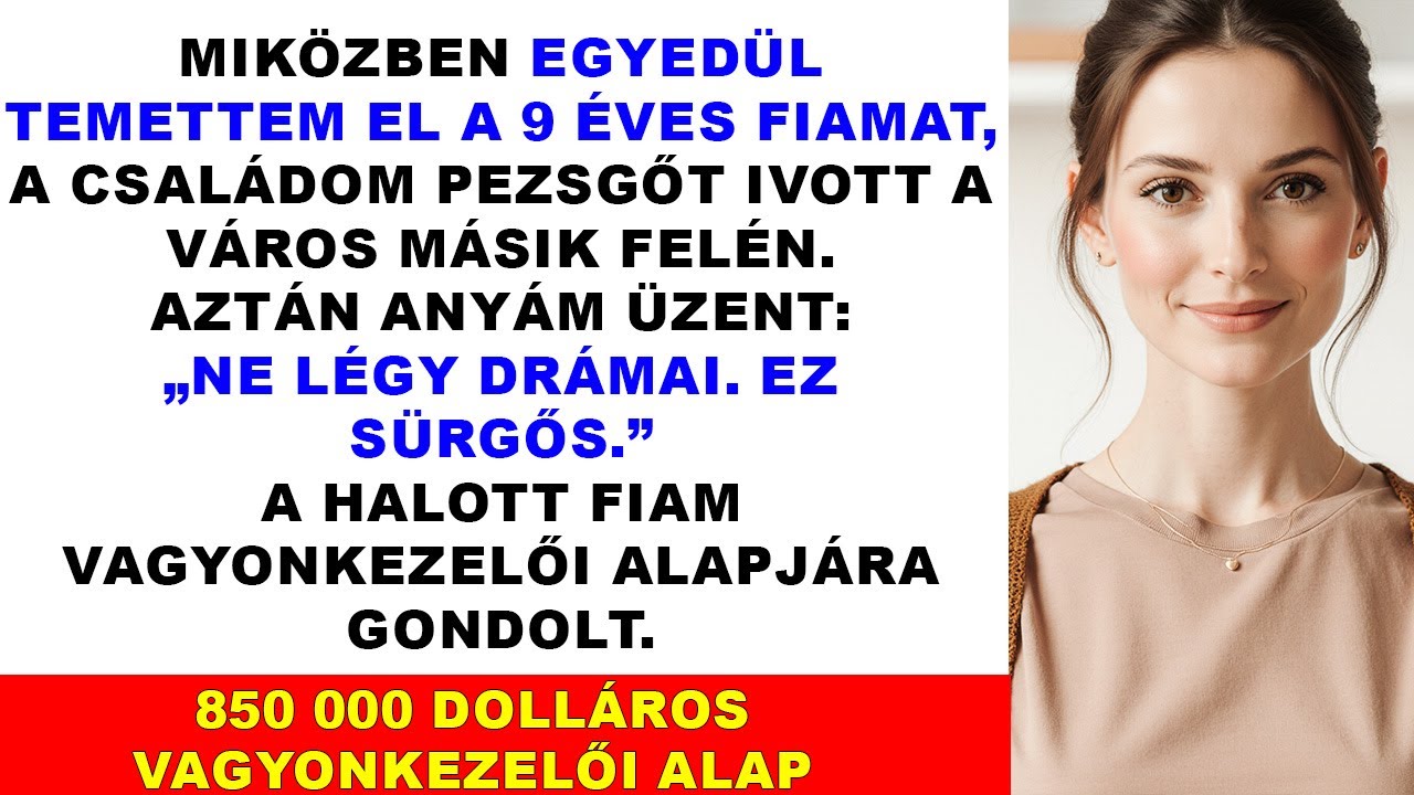 A szüleim nem jöttek el a fiam temetésére — most a 850 ezerét kérik a nővérem esküvőjére.