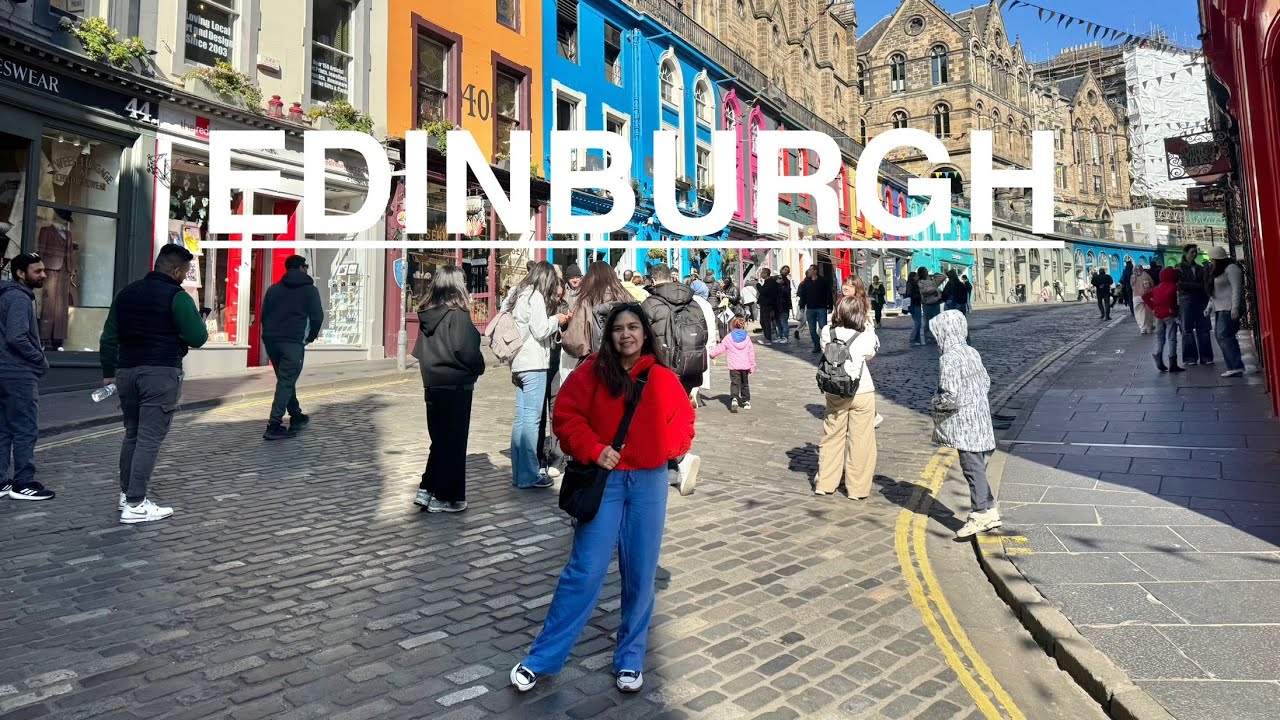 Life in Edinburgh: Having a walk in the town for a nice day.
