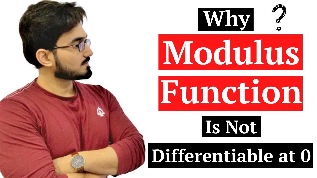 Why modulus function is not differentiable at zero ?