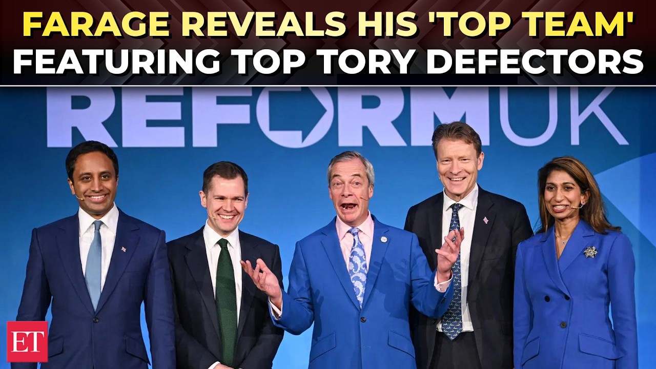 &lsquo;Voice of opposition!&rsquo;: Nigel Farage unveils Reform UK &lsquo;Shadow Cabinet&rsquo; featuring top Tory defectors