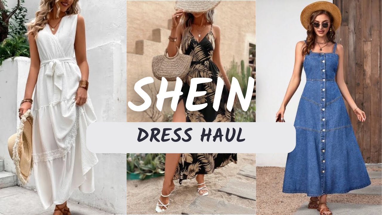 SHEIN DRESS HAUL • TRY ON • AMAZING FINDS 🌻 CLASSY, STYLISH, LEG COVERING OPTIONS👀
