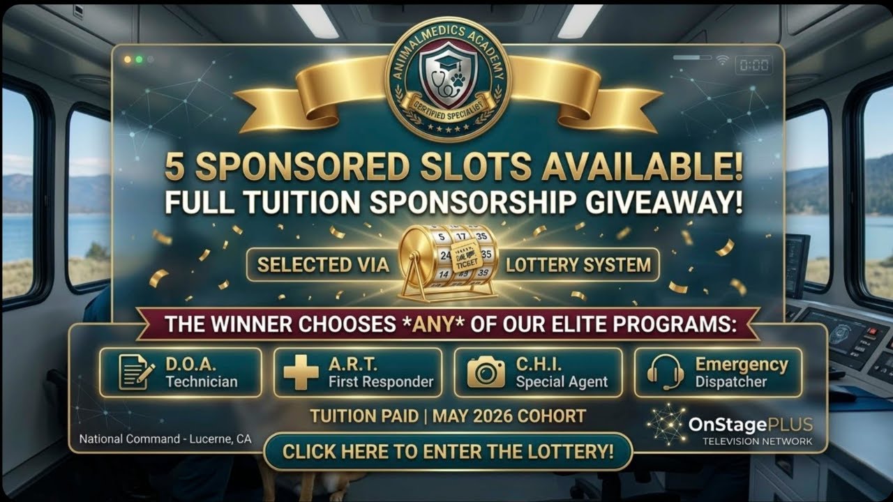 5 Sponsored slots for NEW Animal Meidcs Academy