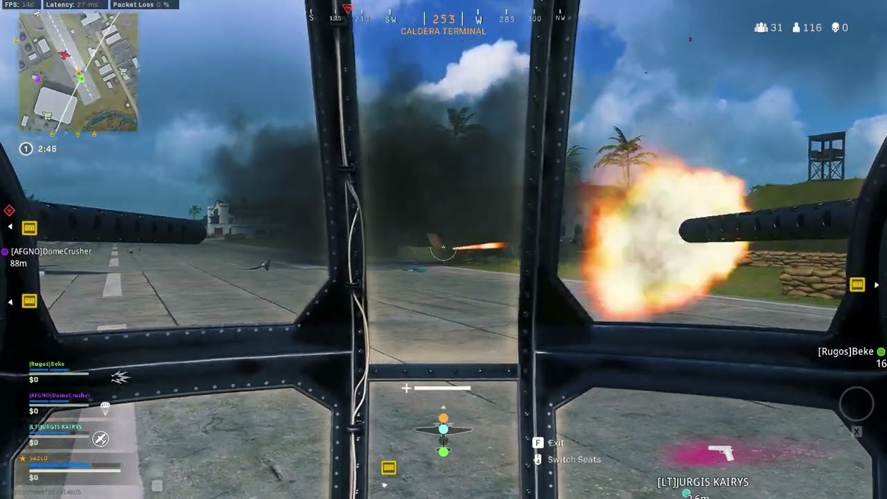 Using side guns of bombers [Warzone Caldera Season 2]