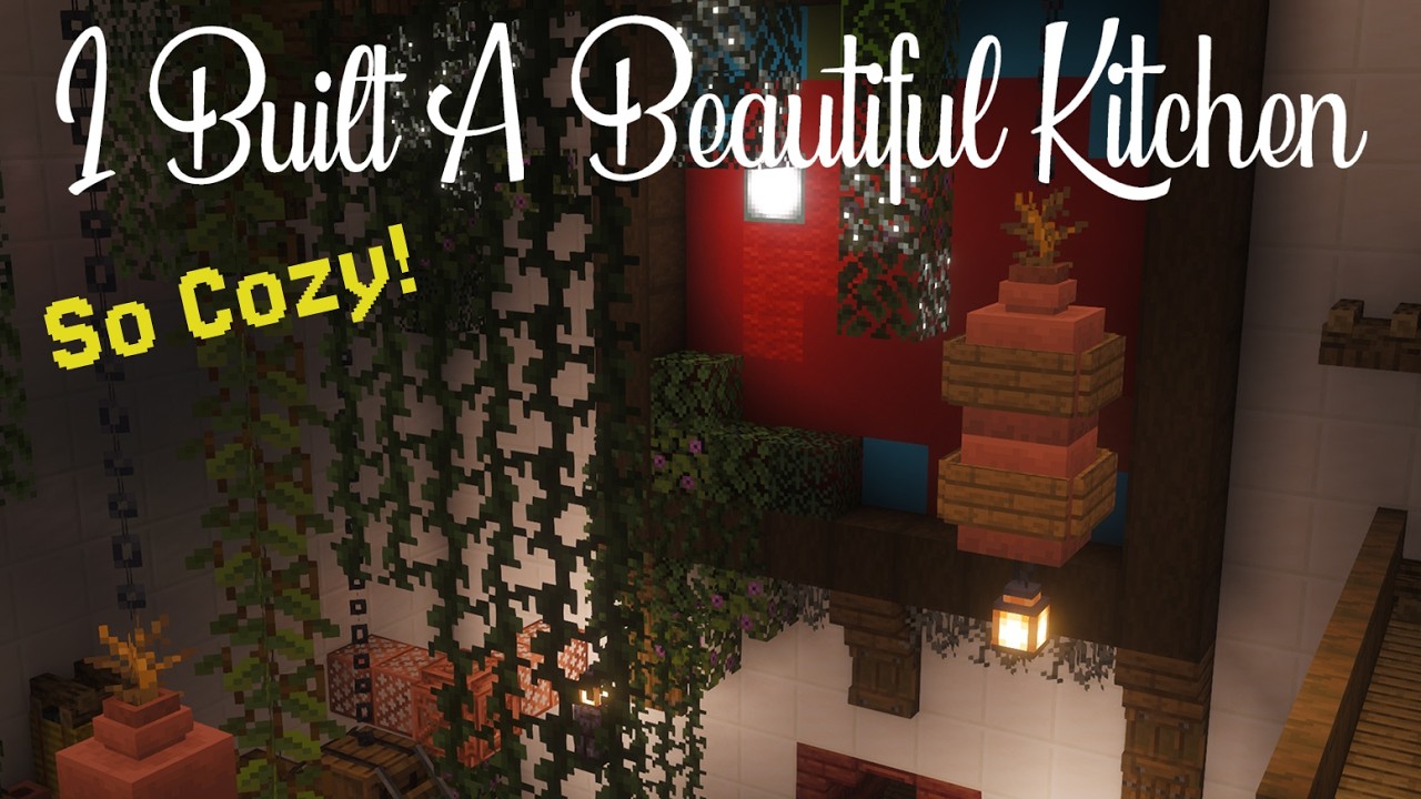 I Built A BEAUTIFUL Rustic KITCHEN - Hearthrold SMP