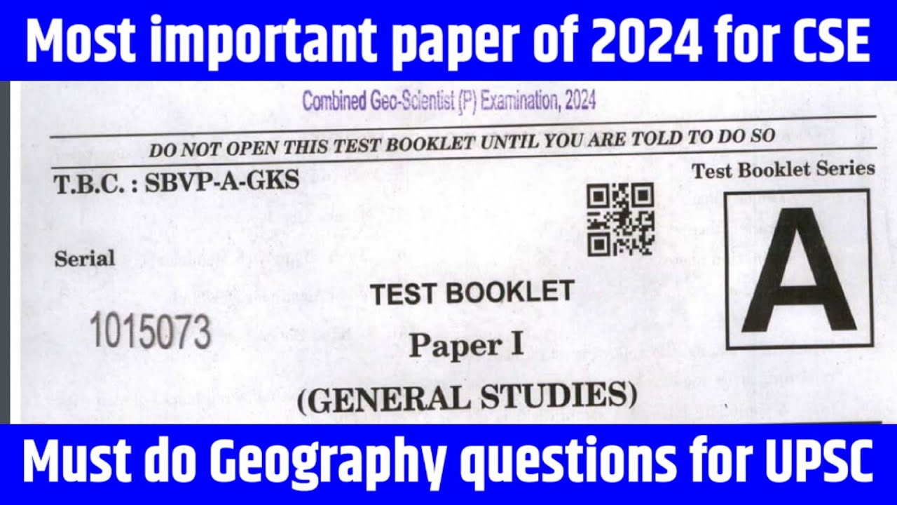 Must do questions | Analysis of Geography questions asked in UPSC CGS 2024 | #facetsofupsc
