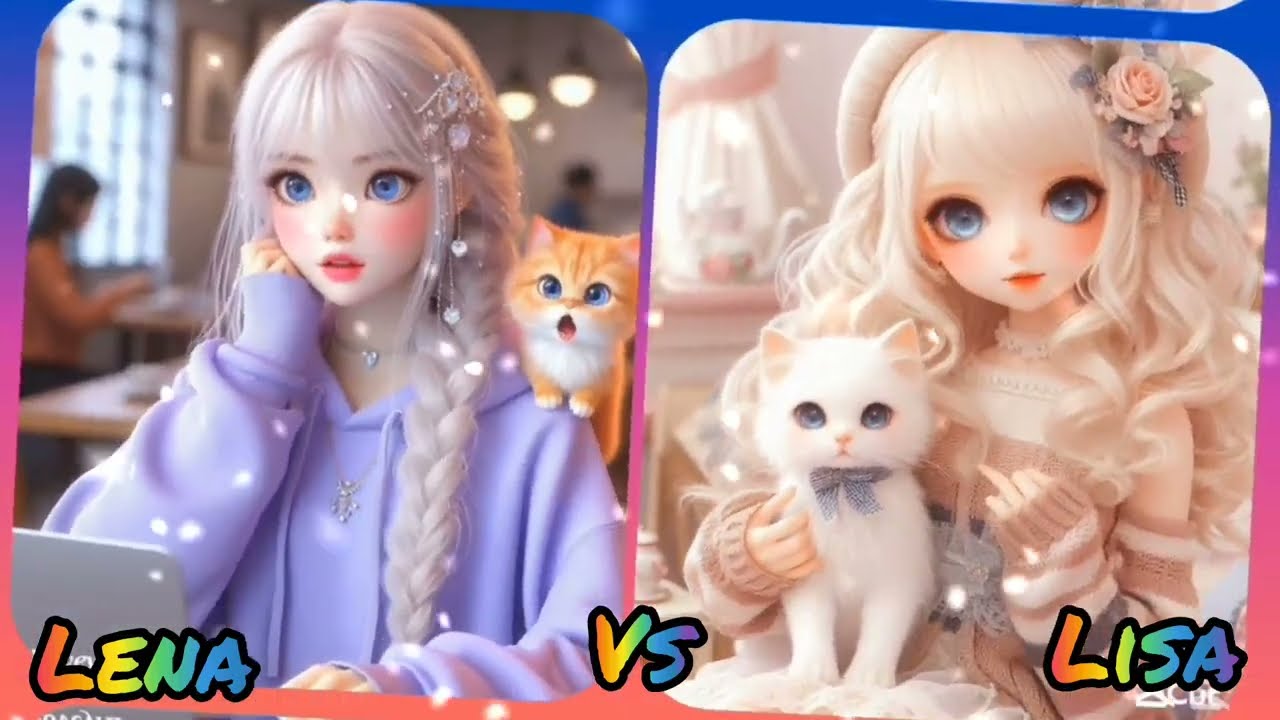 Lena vs Lisa ♥️ ultimate items (part#13)#foryou #cute#cake #foryou #disney #chooseone #love #foryou 