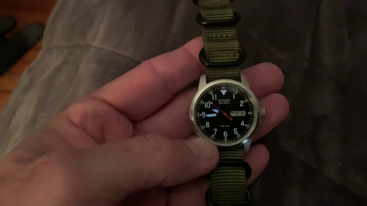 Citizen eco-drive military field watch