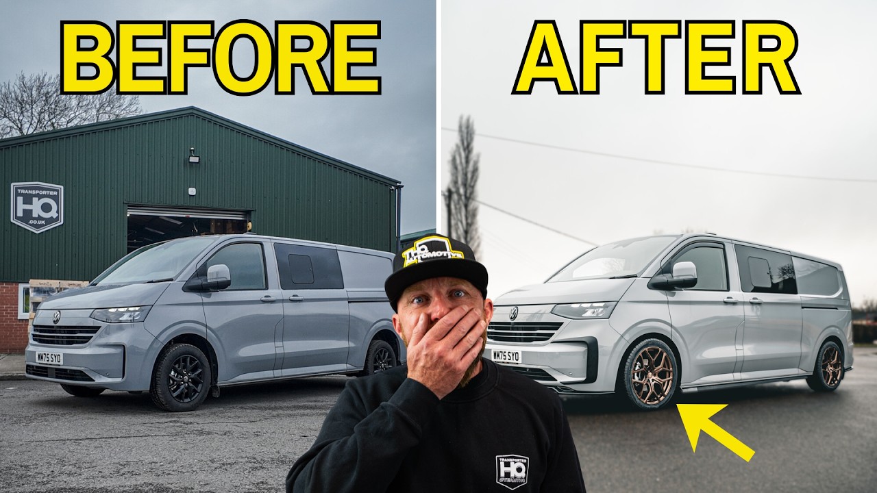 Мы переделали стандартный Volkswagen Transporter T7 всего за 24 часа (полная переделка).