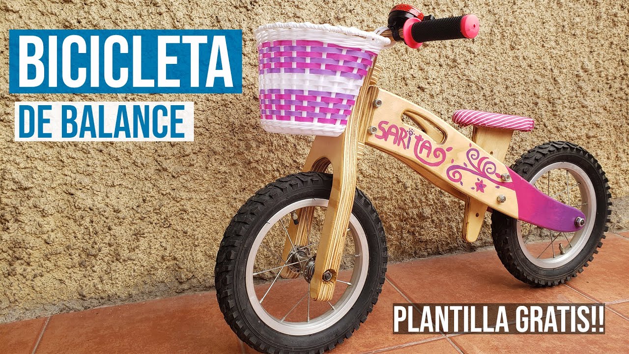 Cómo construir una BICICLETA de BALANCE para NIÑOS // PLANTILLA GRATIS!!