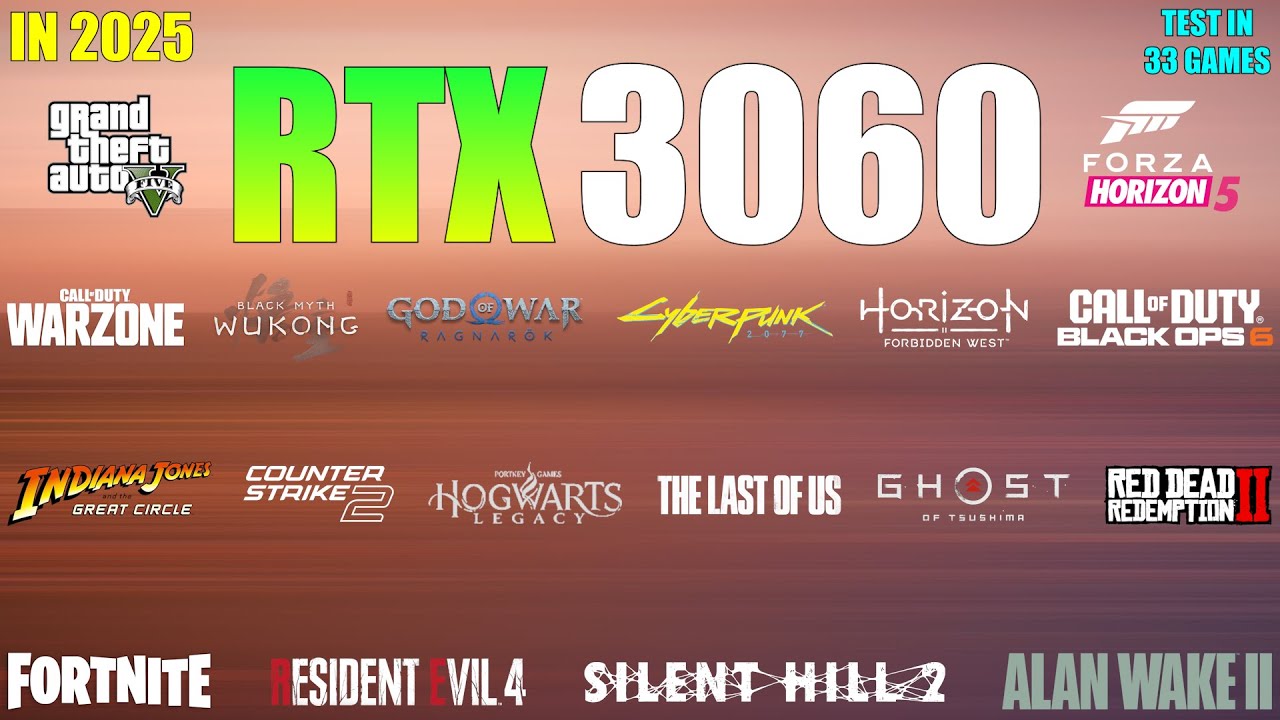 RTX 3060 : Test in 33 Games in 2025 - is it still Worth for Gaming?