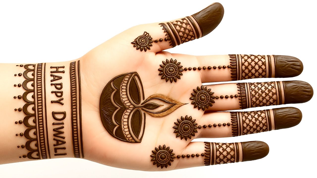 Simple DIWALI🪔Special Front hand Mehndi design |Easy Full hand Mehndi design |Lastest Mehandi design