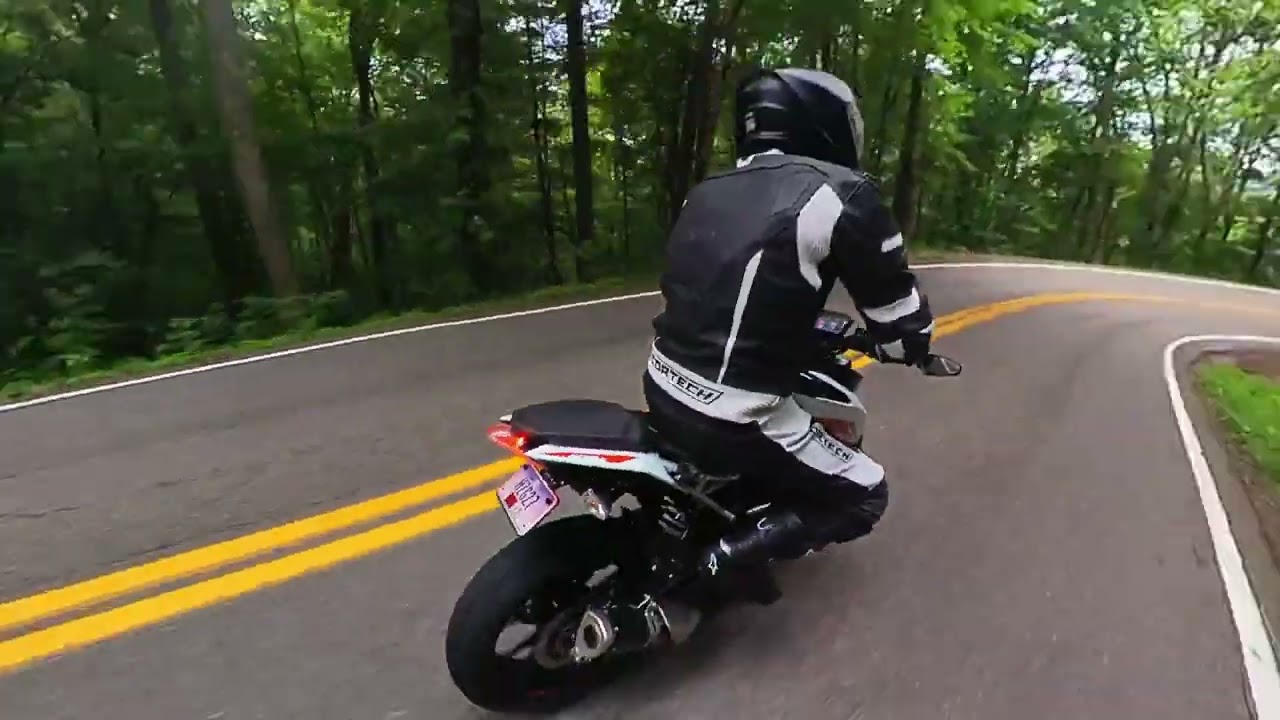 Deals Gap run on a KTM Duke 390
