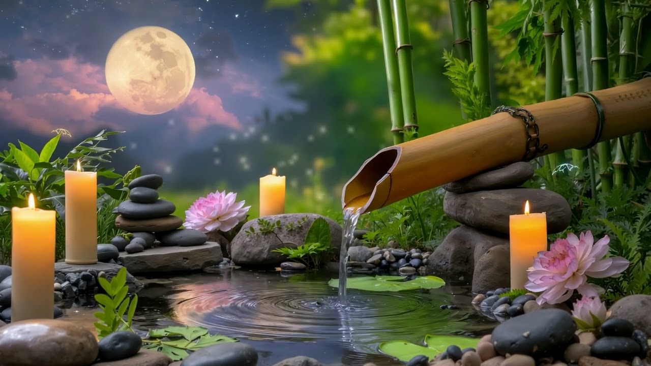 Calm Morning Piano,  Soft Water Sounds for Deep Healing, Stress Relief and Emotional Balance