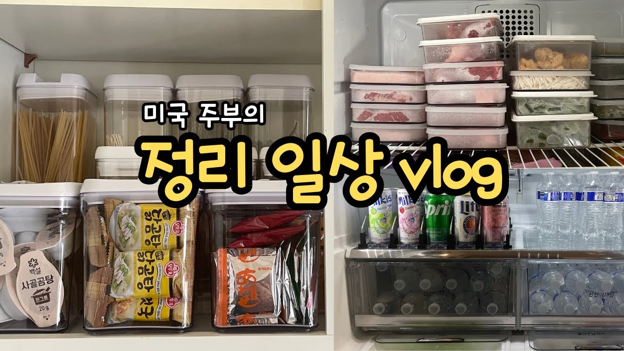 코스트코 장보고 재료 소분하기 ㅣ 미국 일상 브이로그, 살림 브이로그, 정리정돈, 수납꿀팁