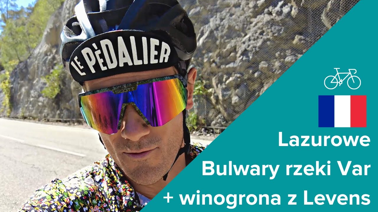 Lazurowe Bulwary nad Varem + winogrona z Levens
