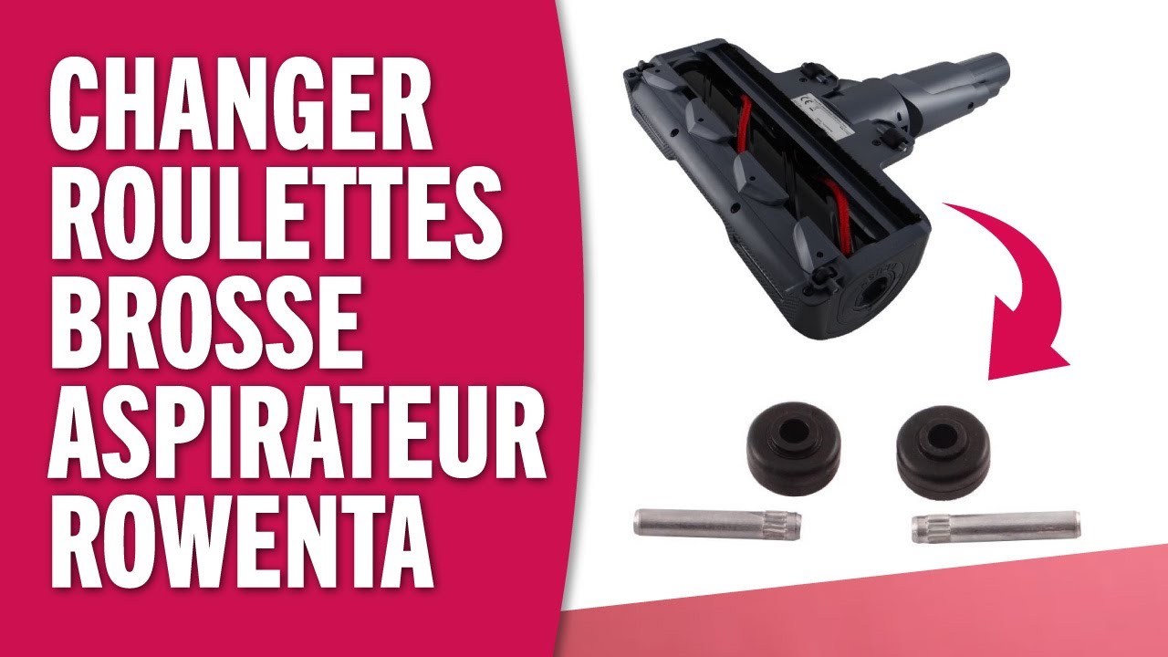 Comment changer les roulettes de sa brosse d'aspirateur Rowenta ? (modèles X Force Flex)