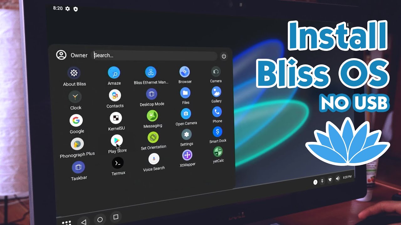 Двойная загрузка ОС Bliss и Windows без USB-накопителя