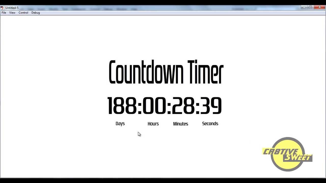 How to create a Countdown Timer in Adobe Flash CS6: Action Script 2.0