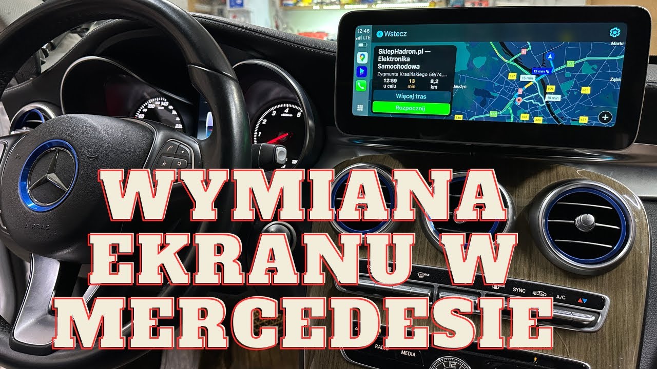 Radio (ekran 10 cali) do Mercedesa (V klasa - W447, C klasa - W205 i inne) z Android Auto i CarPlay