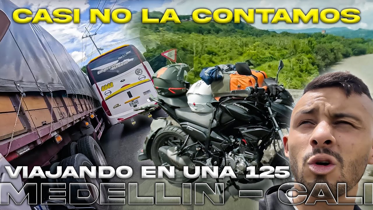 8 HORAS en una MOTO 125 de MEDELLÍN a CALI 😱 | Viaje Extremo que NADIE Hace