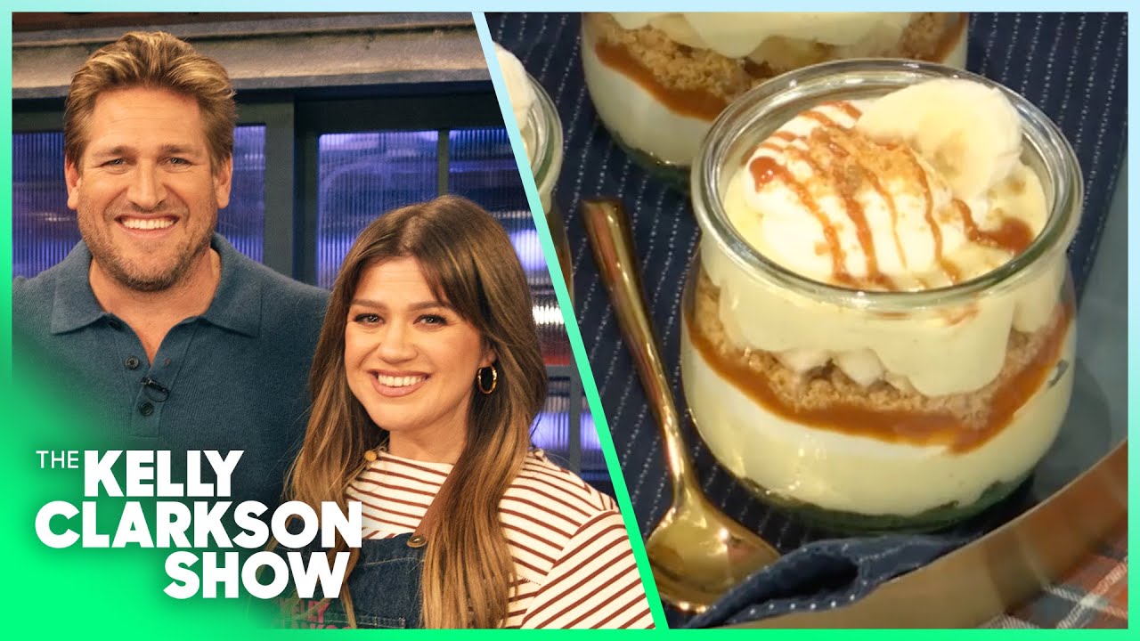 Kelly Clarkson Makes Banoffee Pie With Curtis Stone