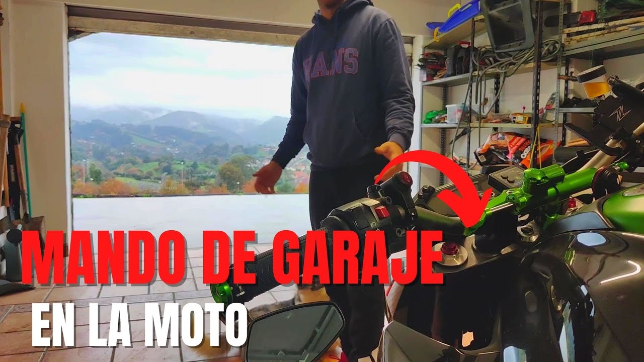 Como Poner un Mando Automático de Garaje en la Moto ¡TIENES QUE HACERLO SI TIENES MOTO!