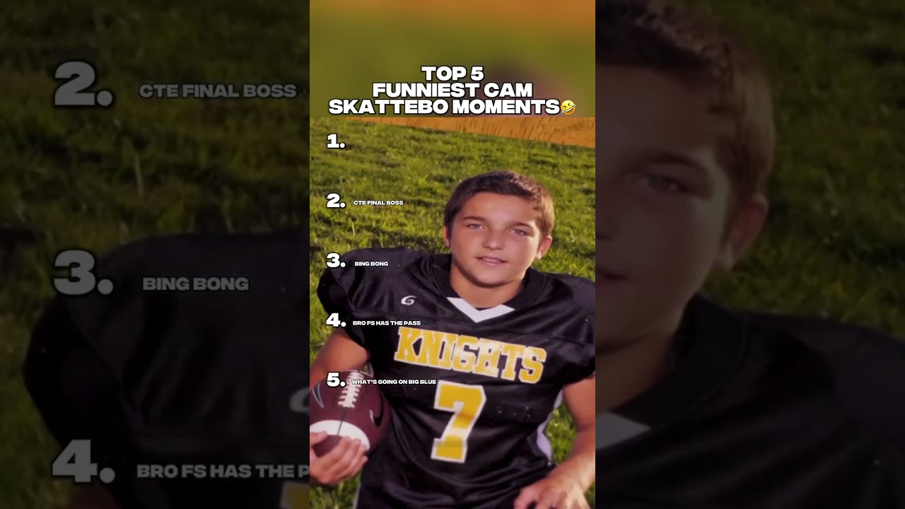 TOP 5 FUNNIEST CAM SKATTEBO MOMENTS😂 #camskattebo #nfl #nflfootball