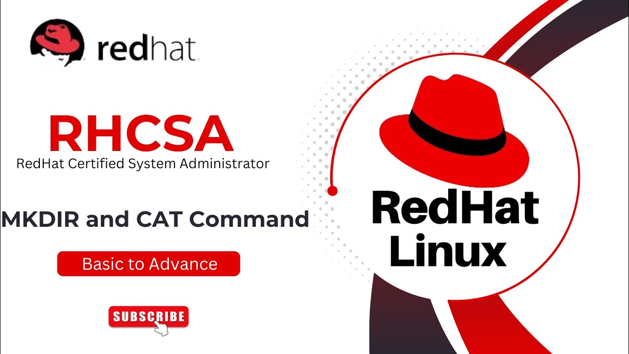 How to create folder and file in Linux using terminal | RedHat Linux | 2024 In Hindi