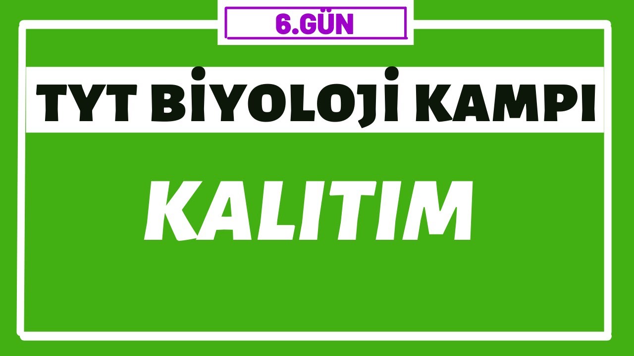 Kalıtım Konu Anlatımı | TYT BİYOLOJİ KAMPI I 6.gün | Senanlathocam