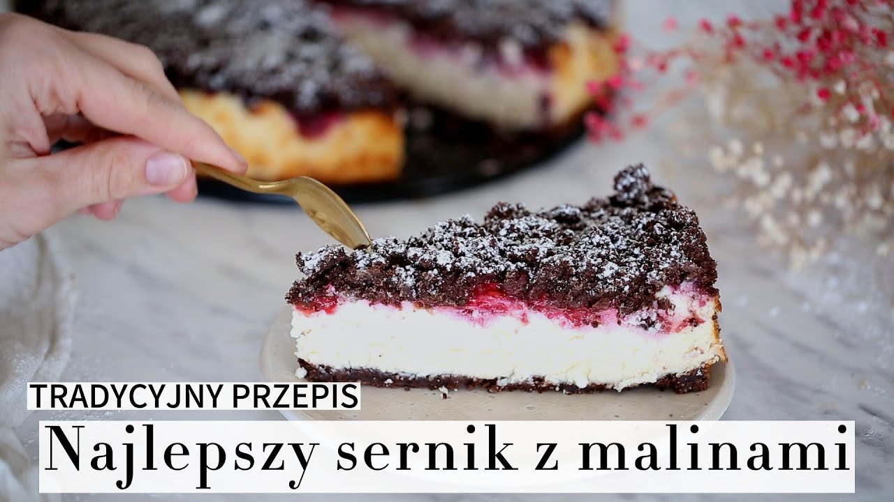 Najlepszy sernik z malinami❗️Prosty przepis, do którego będziecie wracać ❤️