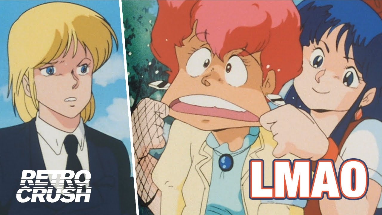 When two chaotic friends compete for a guy who&rsquo;s allergic to girls 😂 | Dirty Pair (1985)