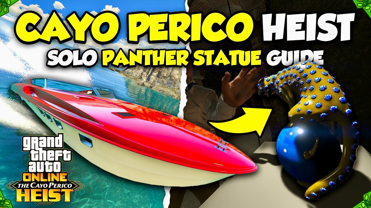PANTHER Statue SOLO Cayo Perico Heist Guide in GTA Online! ($2 MILLION PAYOUT & ELITE CHALLENGE)