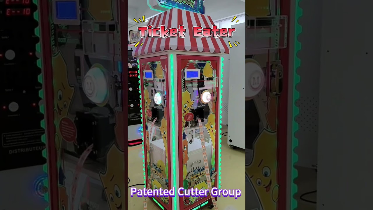 Anti-hacking function ticket eater supports 1- 4 sides #gamemachine #arcadegame #ticketeater