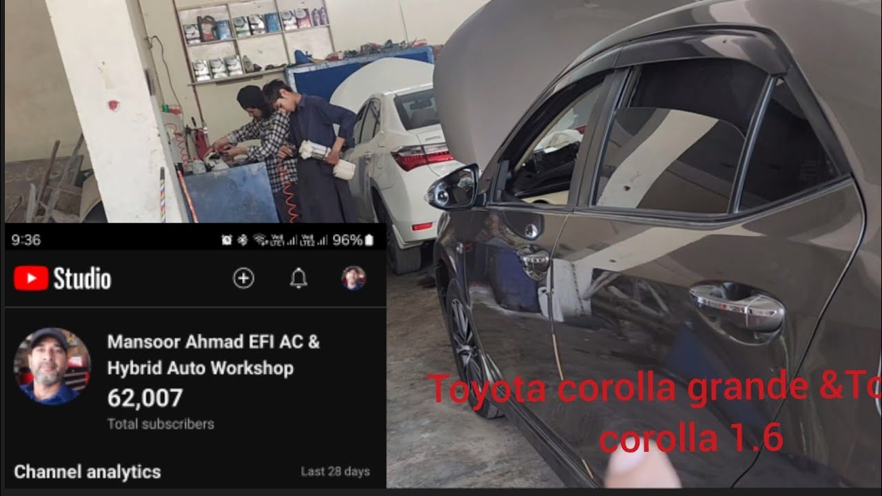 #Toyota corolla Grande 1.8 & 1.6 #Catalytic converter Fuel pump Fuel injector cleaning #Mansoor Auto