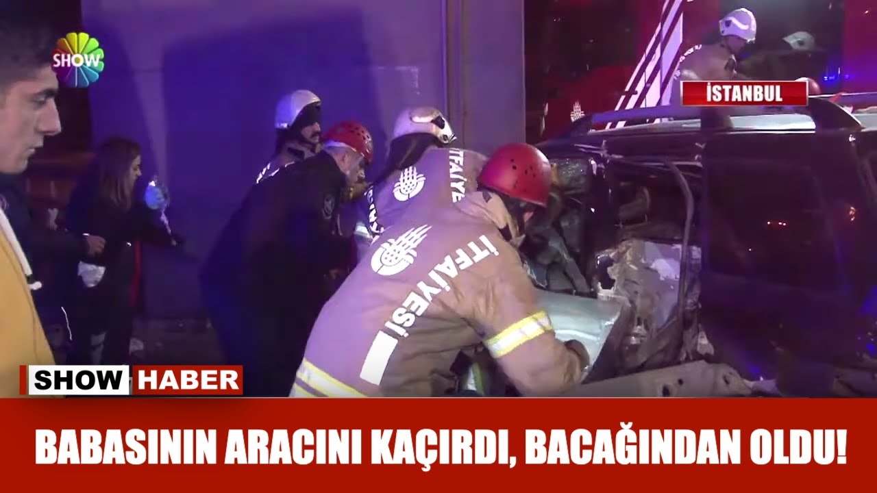 Babasının aracını kaçırdı, bacağından oldu!
