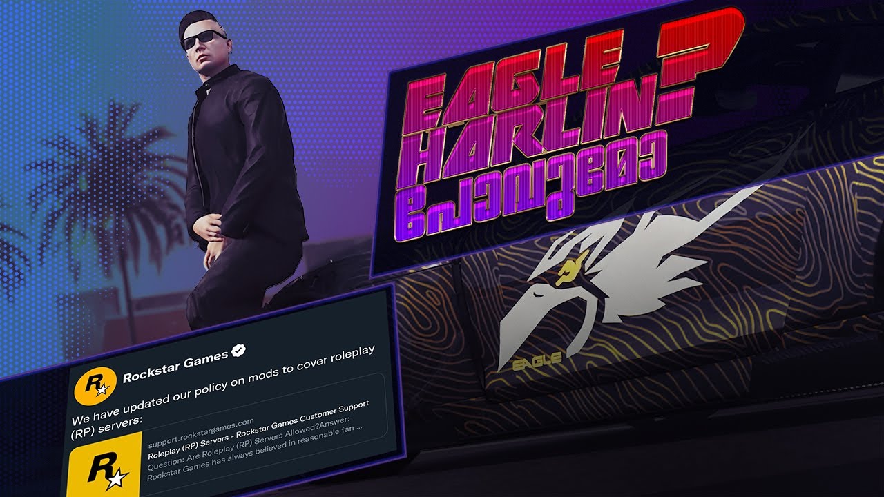 GTA RP is coming to an end? updated modding policy from Rockstar Games | Harlin in V2! #eagle