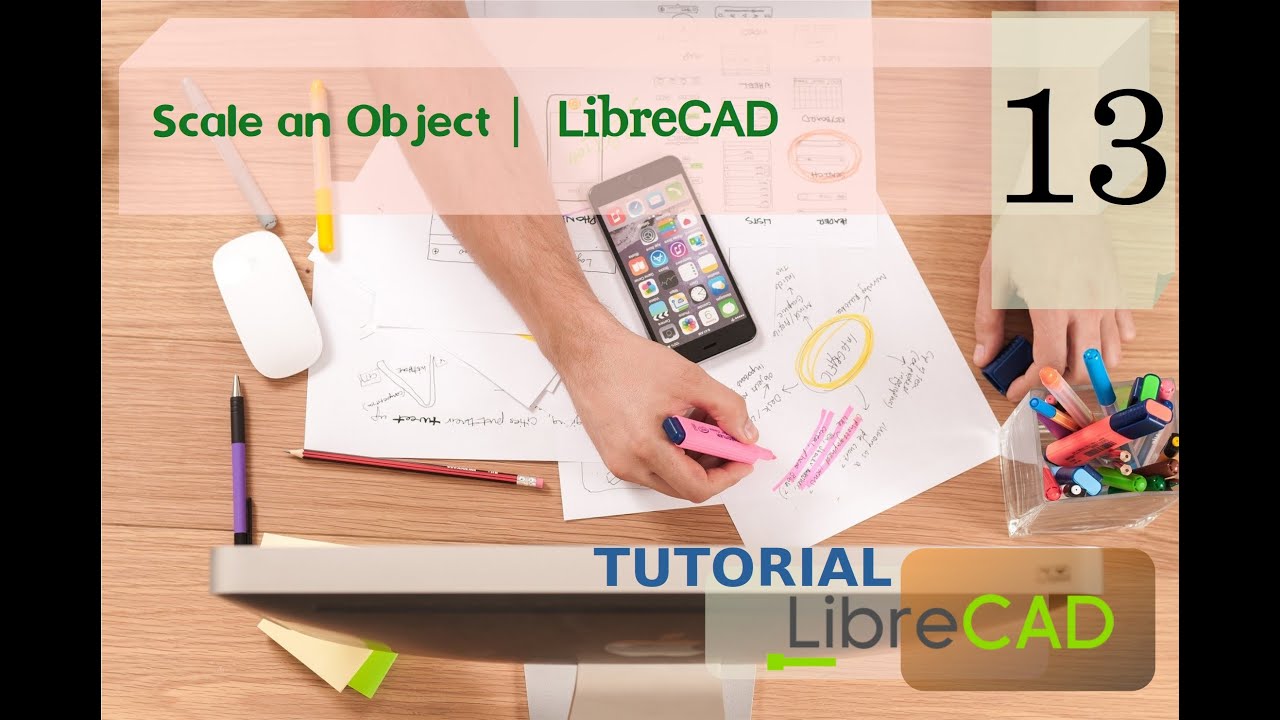 Scale or Resize an Object - Librecad Tutorial