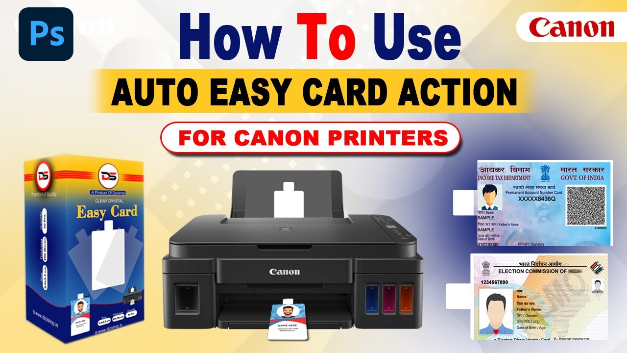 How to Use Easy Card Action | Quick Tutorial for Beginners I For Canon Printer