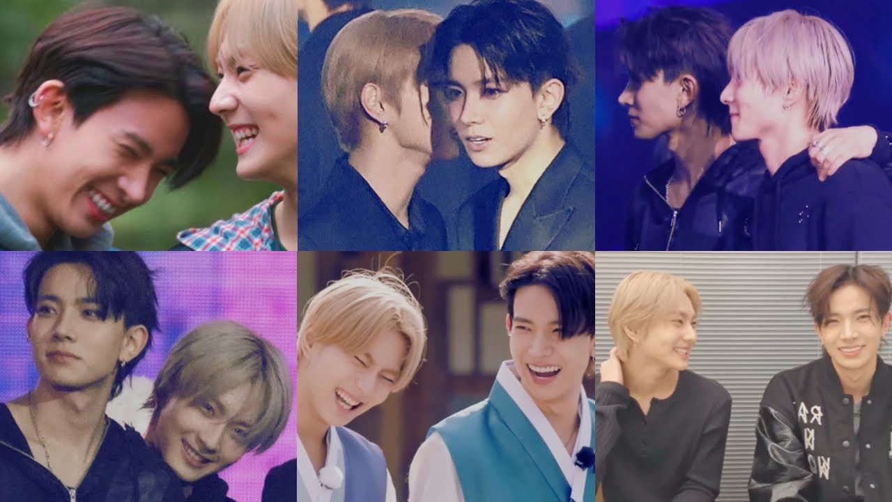 Heewon in their blond Jungwon era