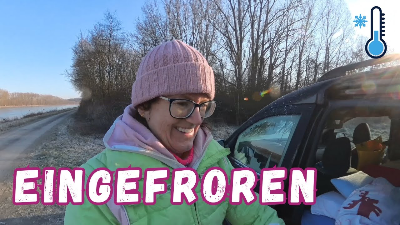 Kälteste Nacht im Minicamper verbracht ~ Freistehen am Rhein