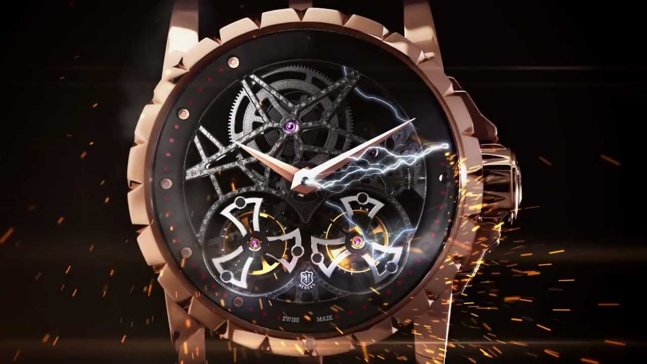 ROGER DUBUIS | The emblematic Excalibur Skeleton Double Flying Tourbillon