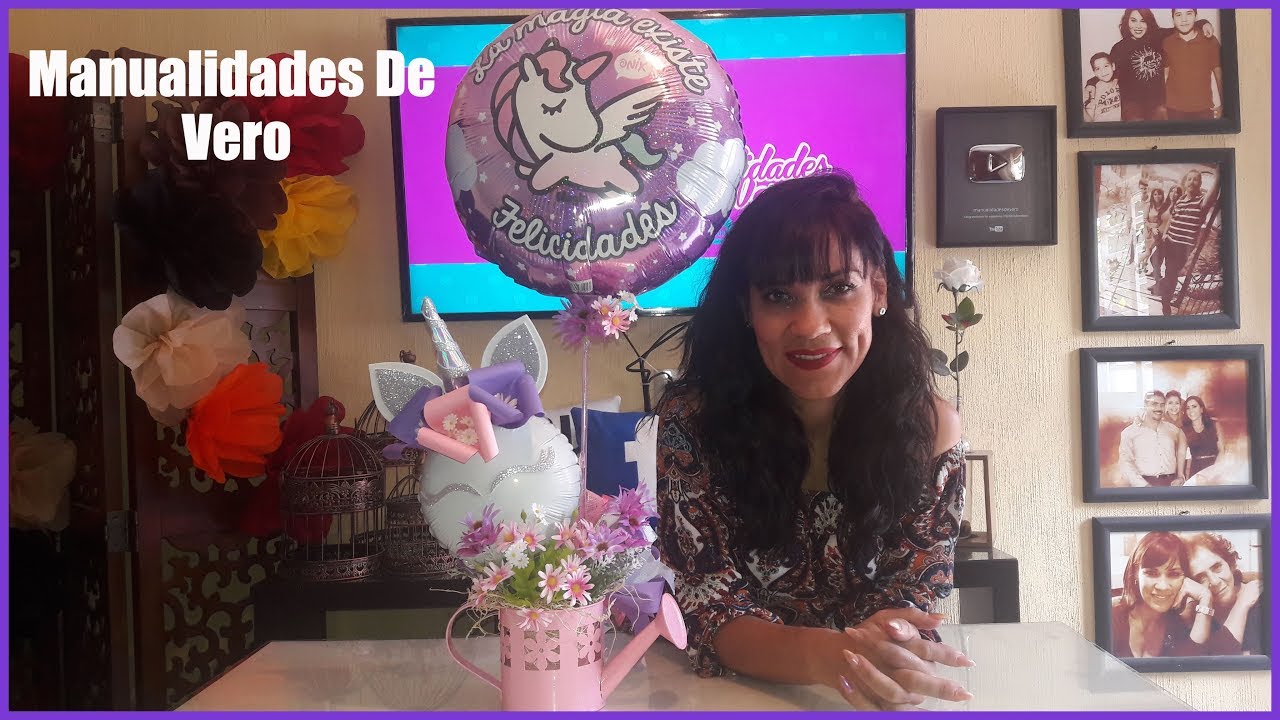 Centro de Mesa Unicornio/ Manualidades de vero