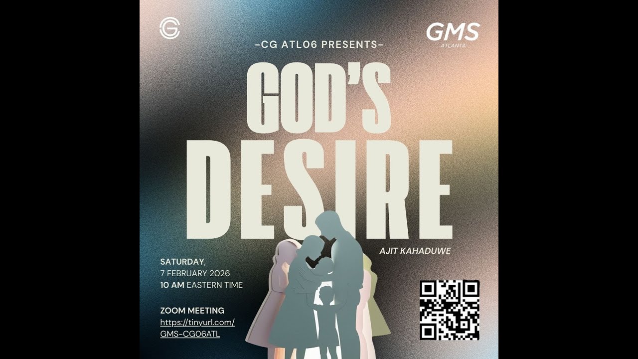 God's Desire to be with Man by Ajit Kahaduwe CGATL06 #gerejamawarsharon #gms #gmschurch
