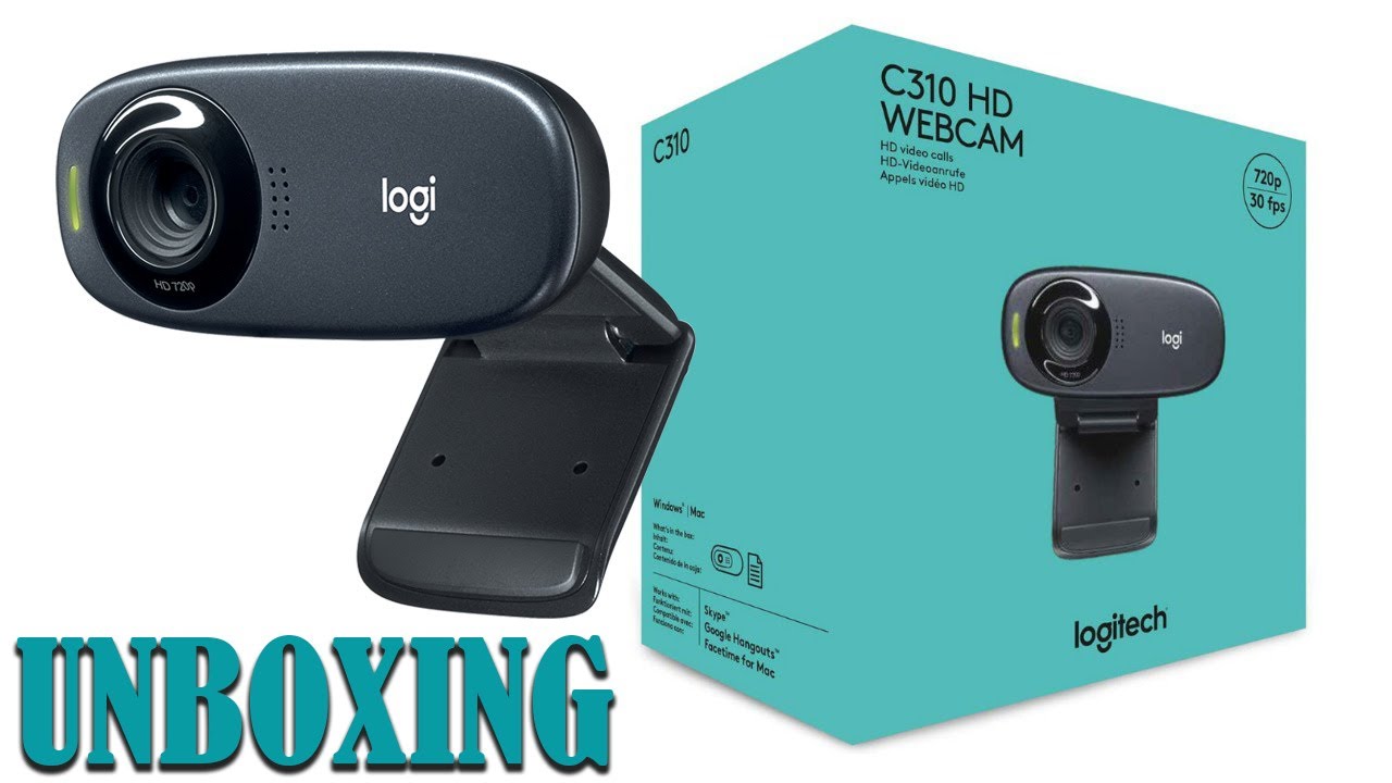 Logitech C310 HD Webcam Unboxing