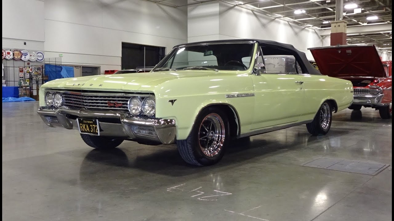 1965 Buick Skylark Gran Sport Convertible in Yellow & Engine Sound - My Car Story with Lou Costabile