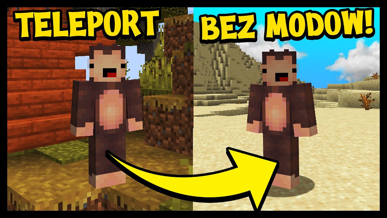 JAK ZROBIĆ TELEPORT bez MOD&Oacute;W w MINECRAFT! | Minecraft mechanizmy