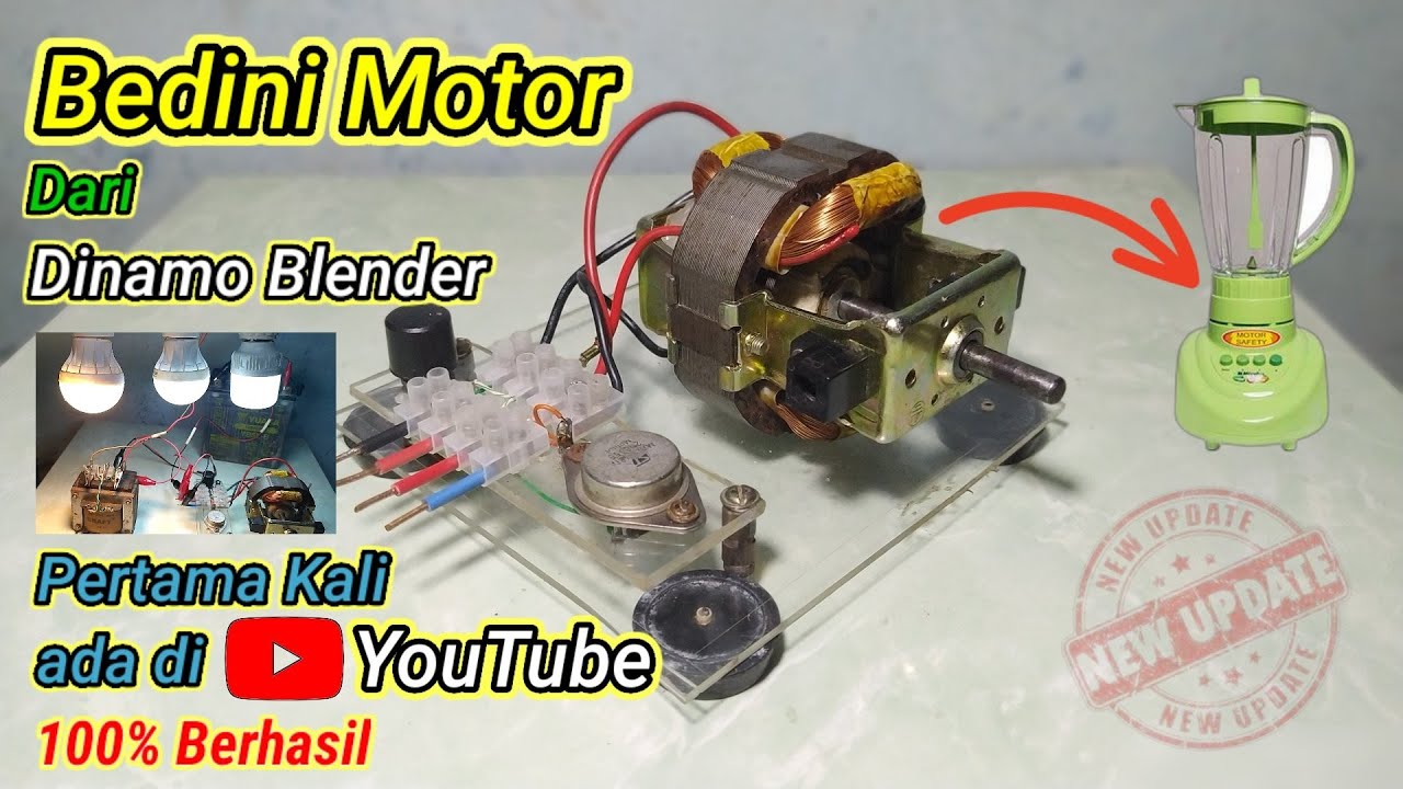 Terbaru !!! Membuat Bedini Motor Dari Dinamo Blender 100% Hasil Mantap