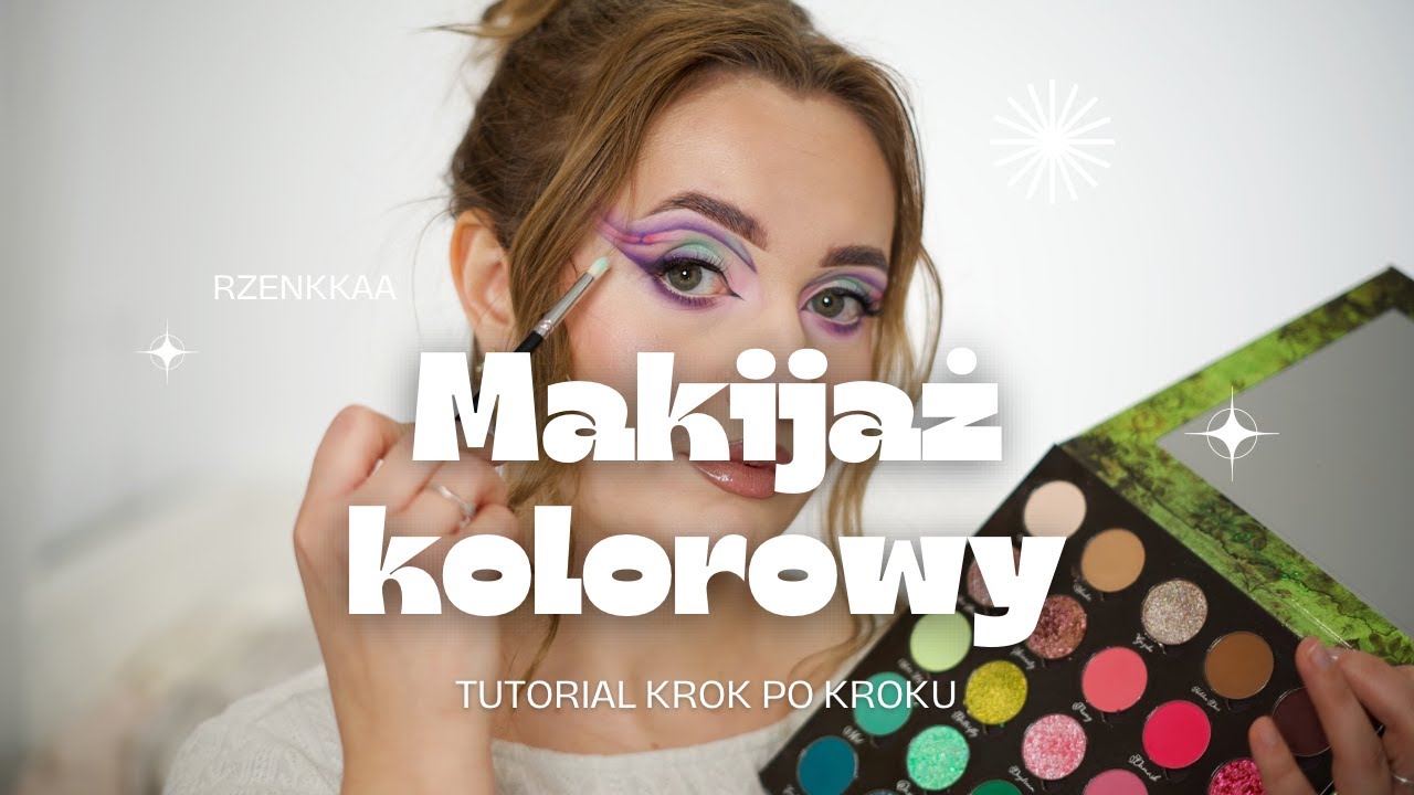 MAKIJAŻ KOLOROWY, TUTORIAL, POLECAJKI