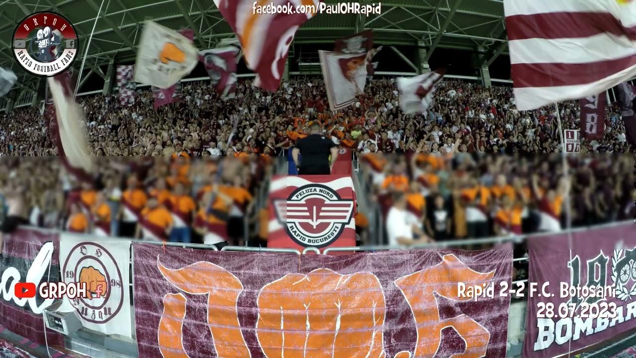 Dă-le gol, hai Rapidu' dă-le gol | De când am venit prima oară pe Giulești@Rapid-FCBT(2-2)28.07.2023